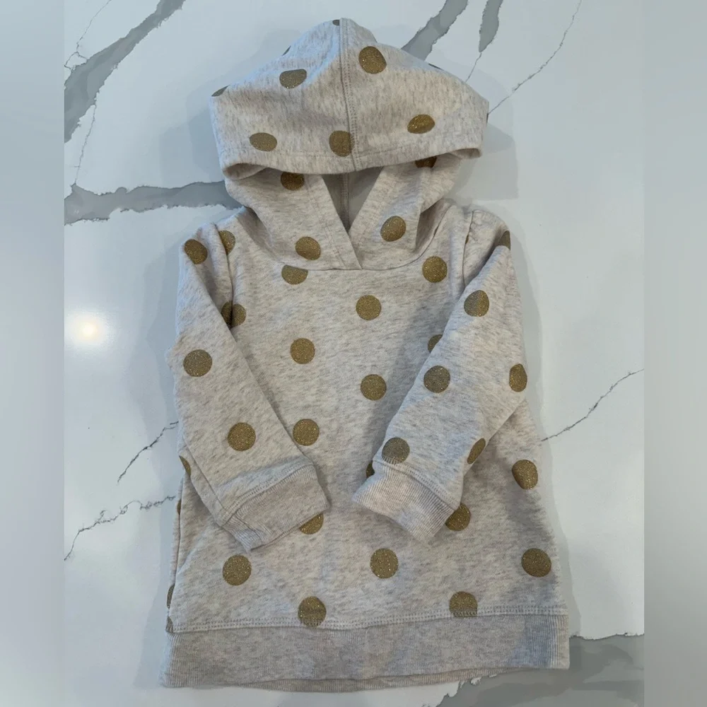 Baby GAP Glitter Polka Dot Sweatshirt Hoody